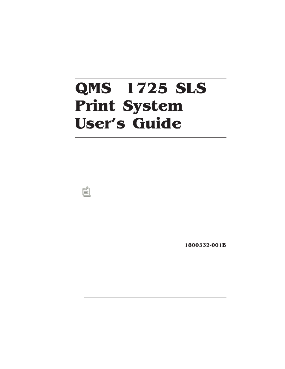 IBM 1725 SLS User Manual | 328 pages