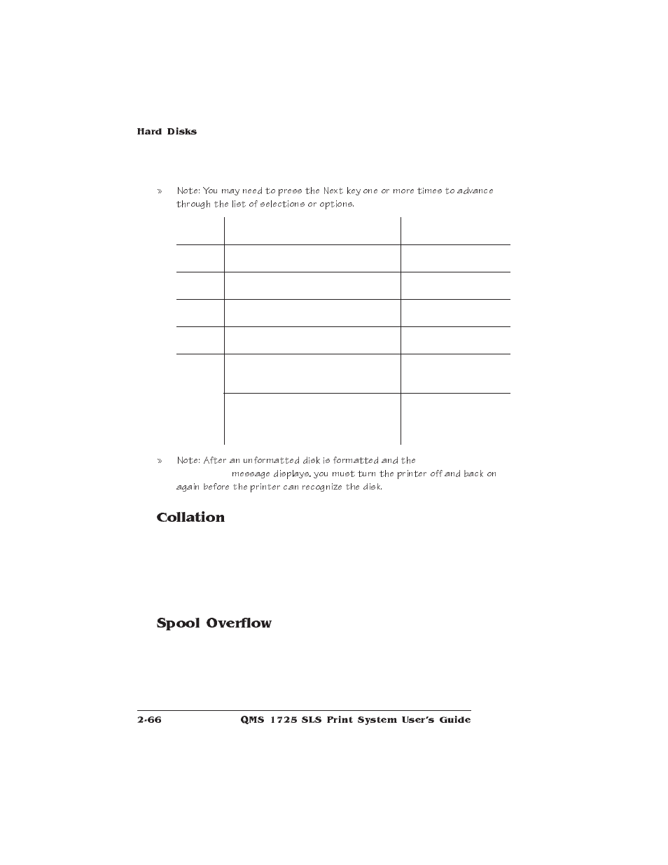 Collation, Spool overflow | IBM 1725 SLS User Manual | Page 100 / 328