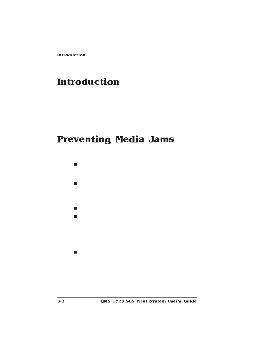 Introduction, Preventing media jams, Printing modes | IBM 1725 SLS User Manual | Page 104 / 328