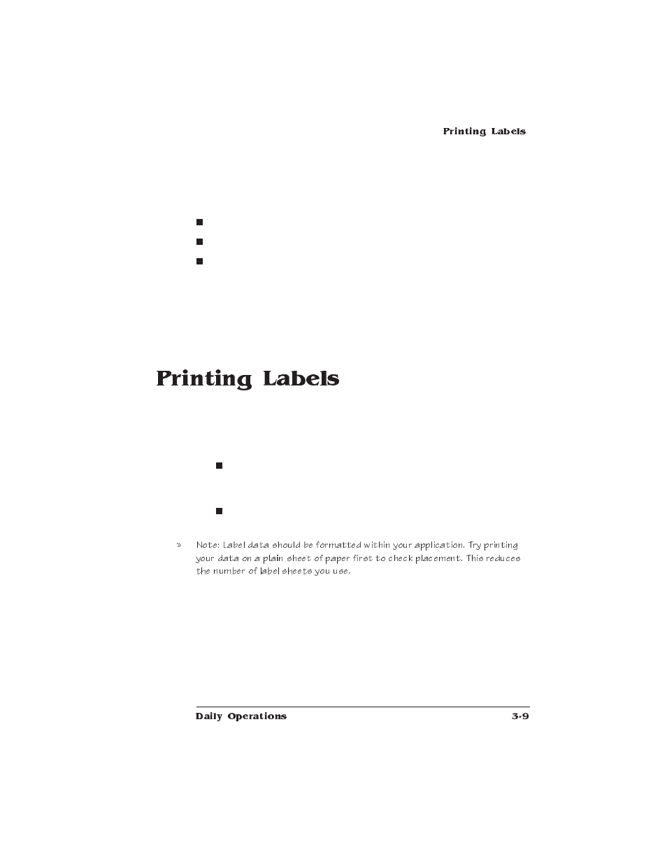 Printing labels | IBM 1725 SLS User Manual | Page 111 / 328