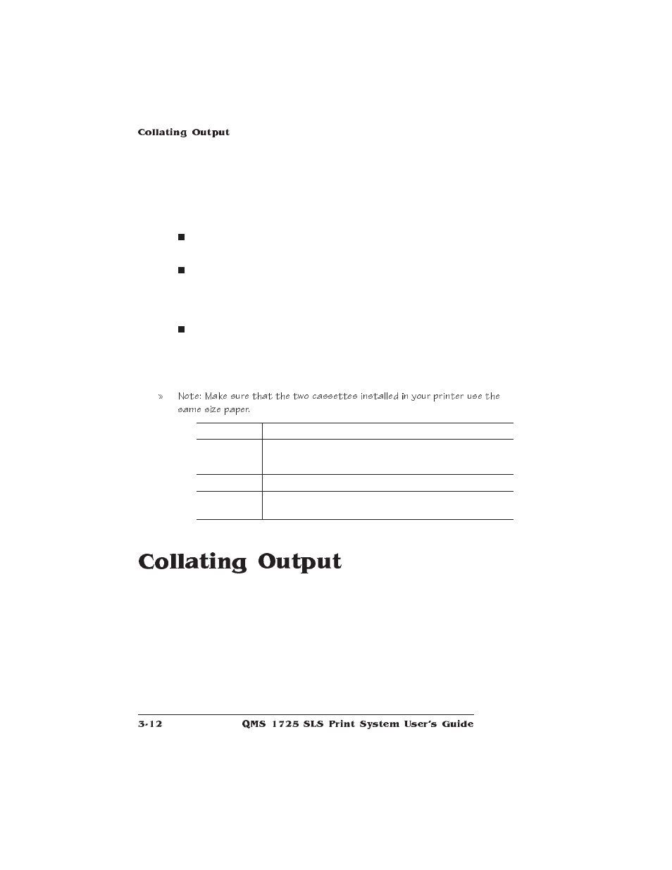 Collating output | IBM 1725 SLS User Manual | Page 114 / 328