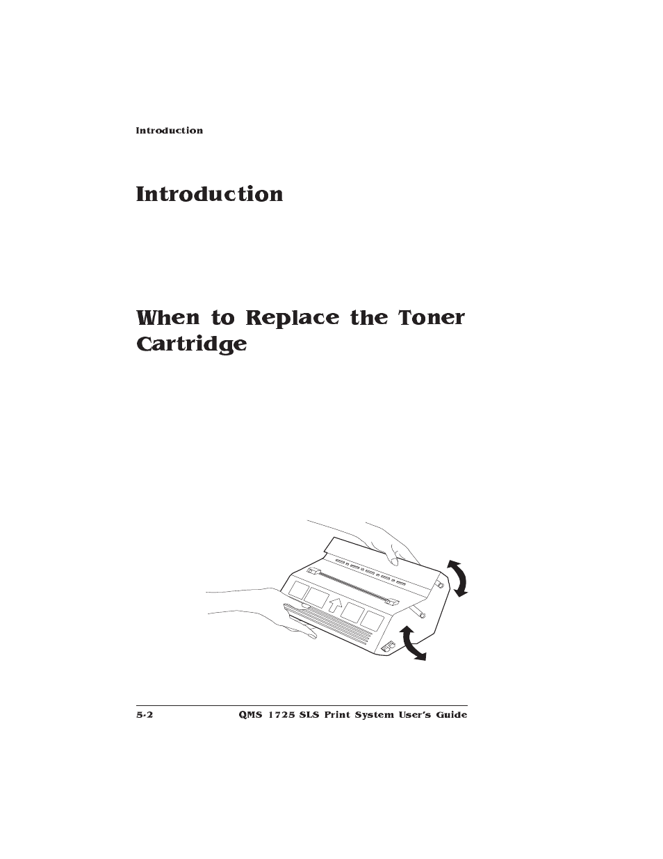 Introduction, When to replace the toner cartridge | IBM 1725 SLS User Manual | Page 138 / 328