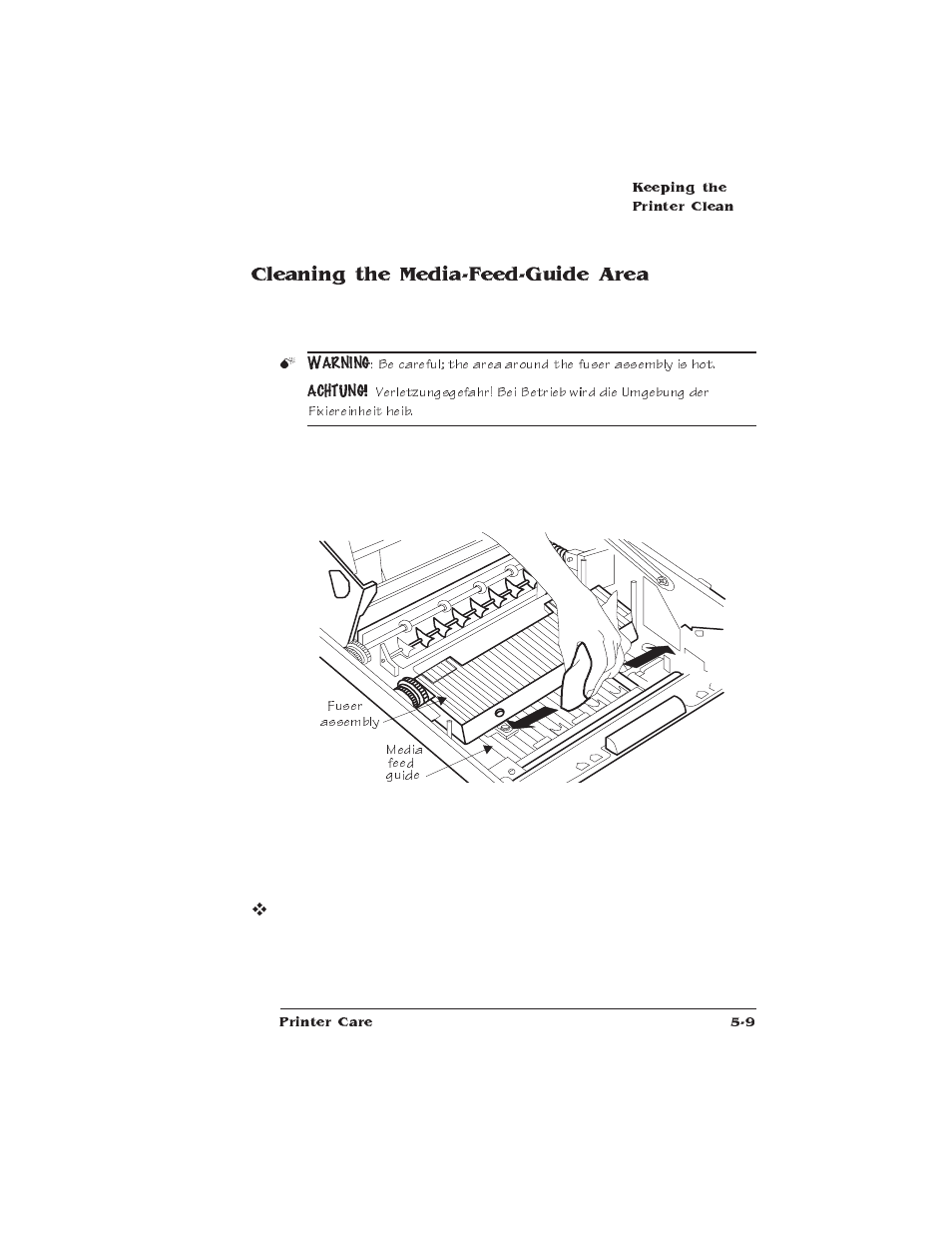 Cleaning the media-feed-guide area | IBM 1725 SLS User Manual | Page 145 / 328