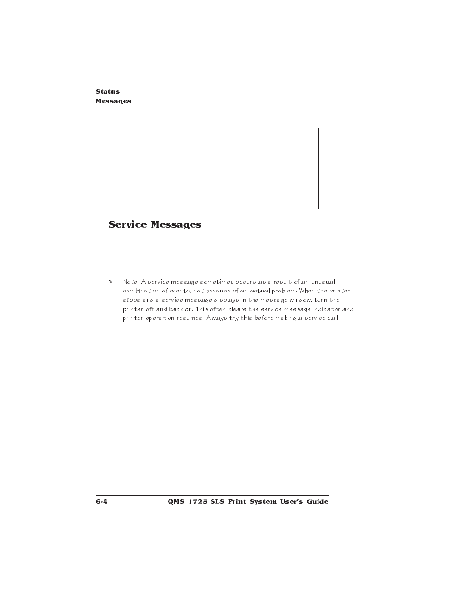 Service messages | IBM 1725 SLS User Manual | Page 150 / 328