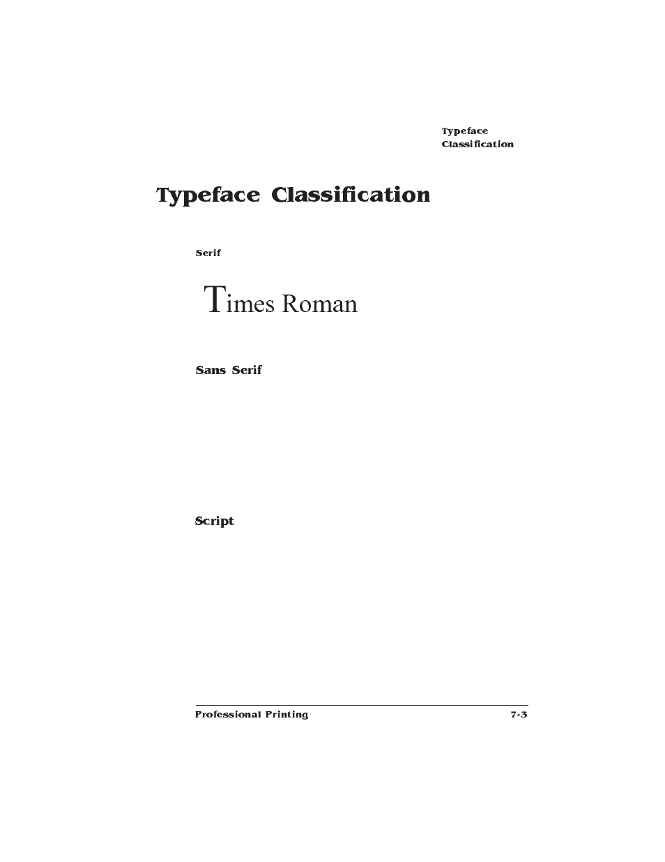 Typeface classification, Imes roman, Elvetica | Apf chancery | IBM 1725 SLS User Manual | Page 177 / 328