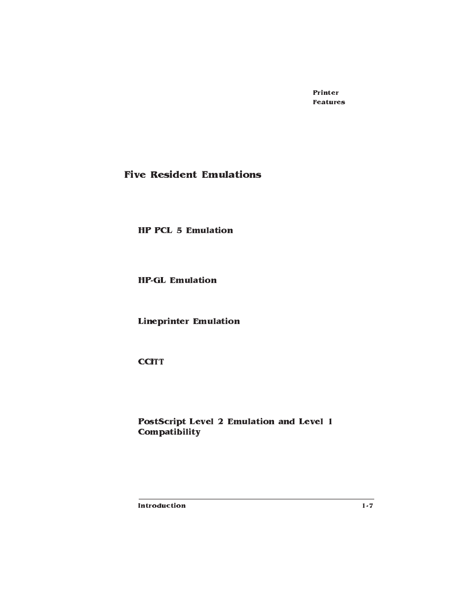 Five resident emulations | IBM 1725 SLS User Manual | Page 23 / 328