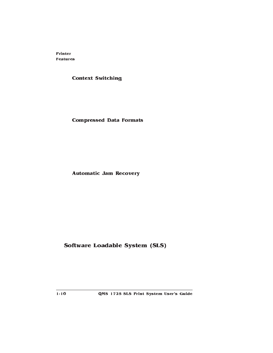 Software loadable system (sls) | IBM 1725 SLS User Manual | Page 26 / 328