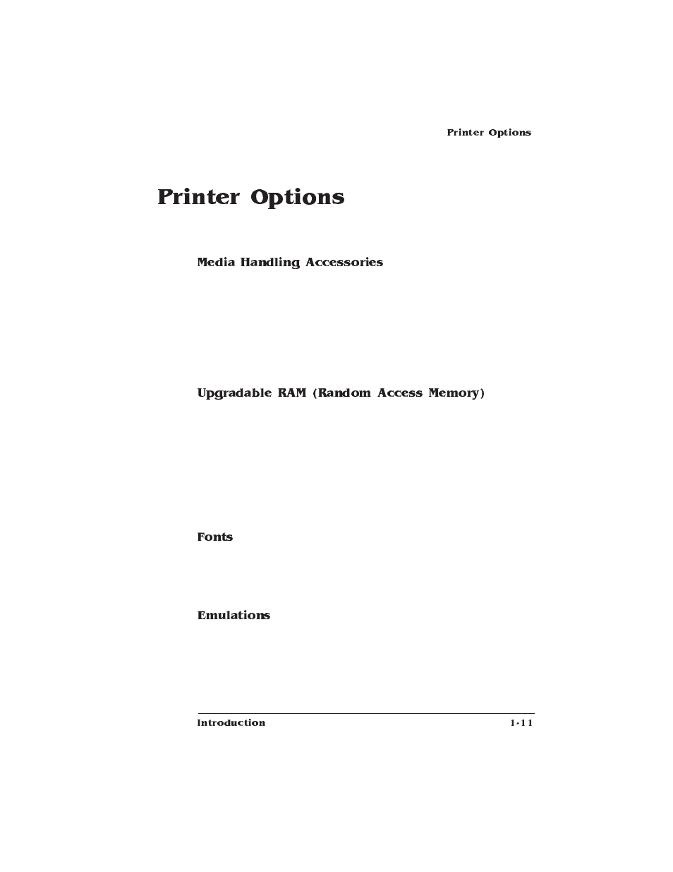 Printer options | IBM 1725 SLS User Manual | Page 27 / 328