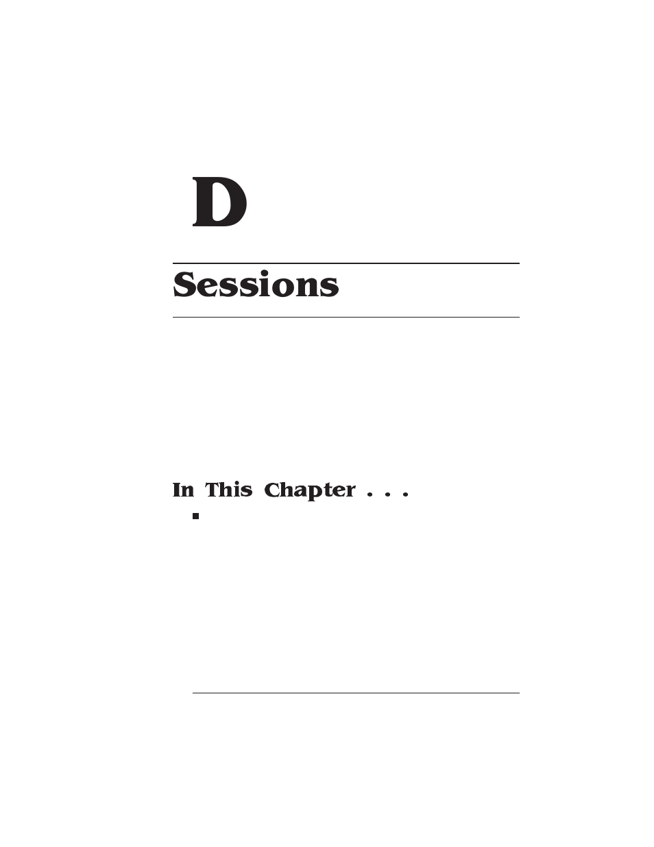 Sessions | IBM 1725 SLS User Manual | Page 275 / 328