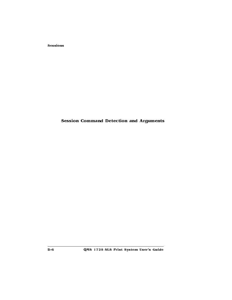 Session command detection and arguments | IBM 1725 SLS User Manual | Page 280 / 328