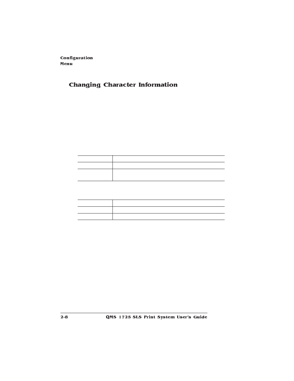 Changing character information | IBM 1725 SLS User Manual | Page 42 / 328