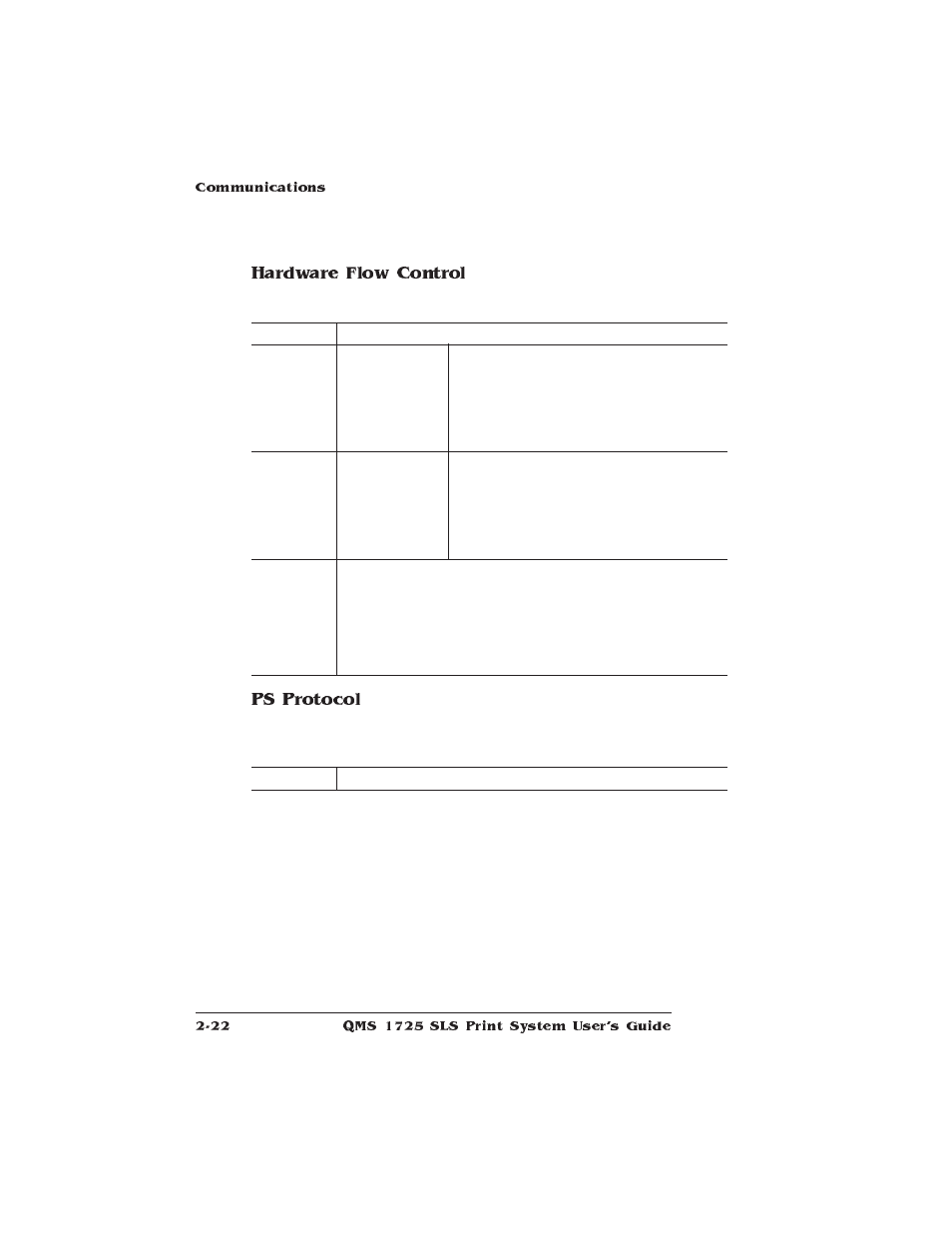 Hardware flow control, Ps protocol | IBM 1725 SLS User Manual | Page 56 / 328