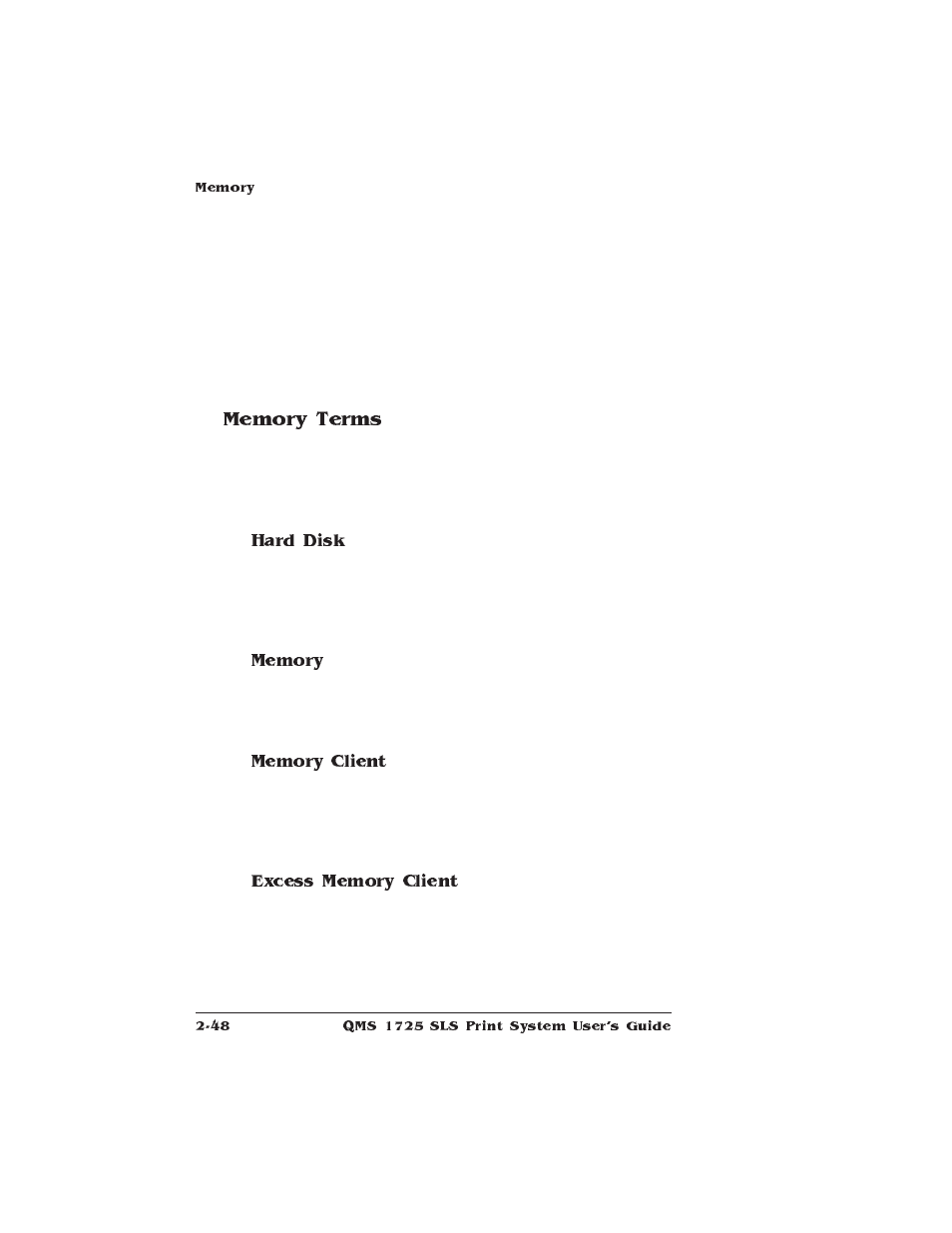 Memory terms | IBM 1725 SLS User Manual | Page 82 / 328