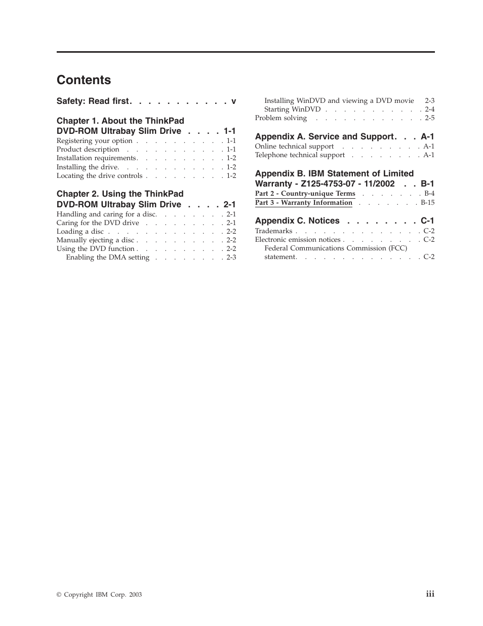 IBM Computer Drive User Manual | Page 5 / 44