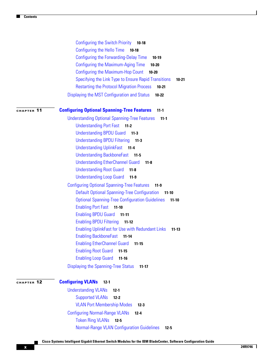 IBM 12.1(22)EA6 User Manual | Page 10 / 550