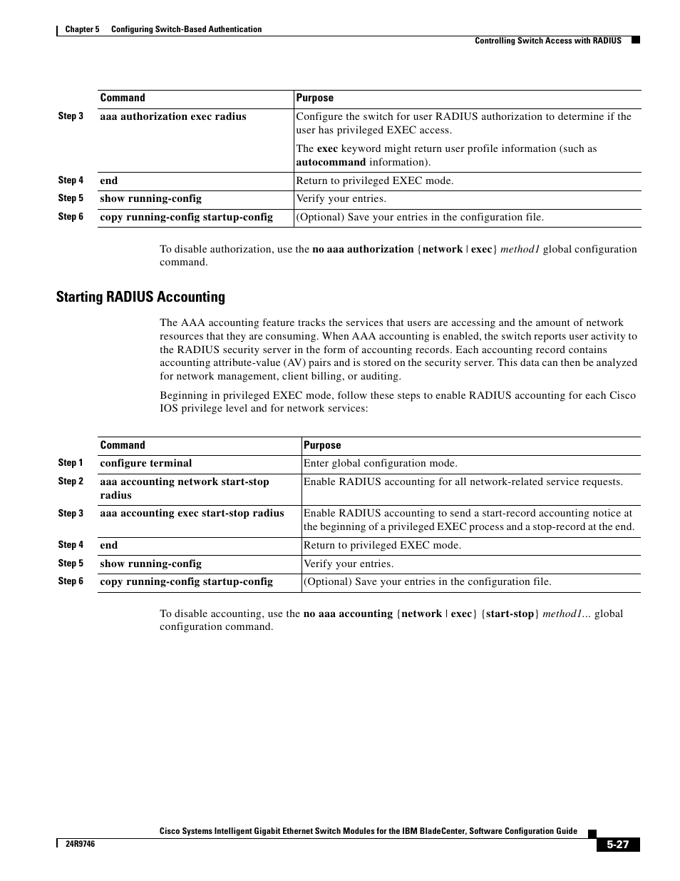 Starting radius accounting | IBM 12.1(22)EA6 User Manual | Page 107 / 550