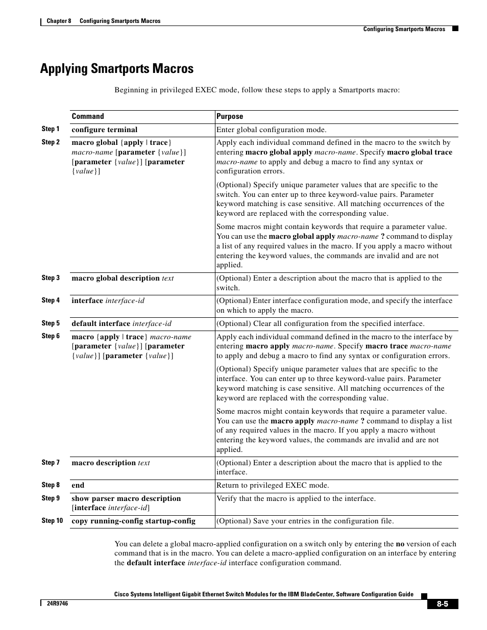 Applying smartports macros | IBM 12.1(22)EA6 User Manual | Page 163 / 550