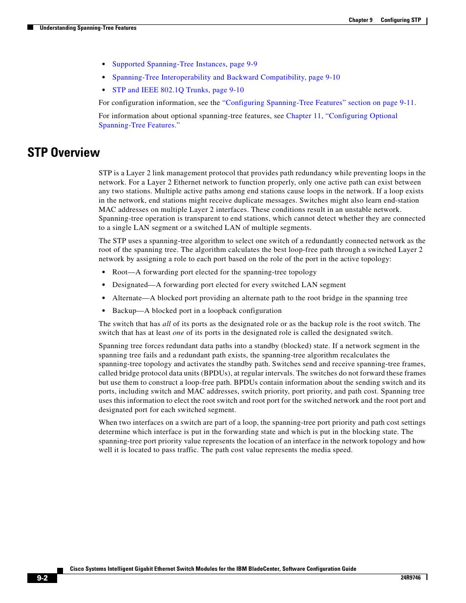 Stp overview | IBM 12.1(22)EA6 User Manual | Page 168 / 550