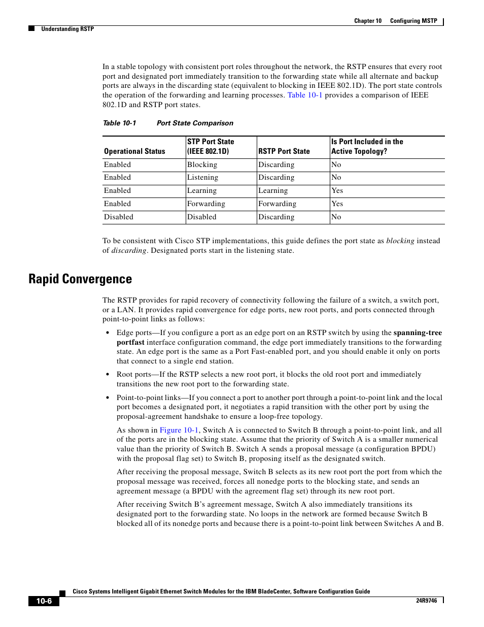 Rapid convergence | IBM 12.1(22)EA6 User Manual | Page 196 / 550