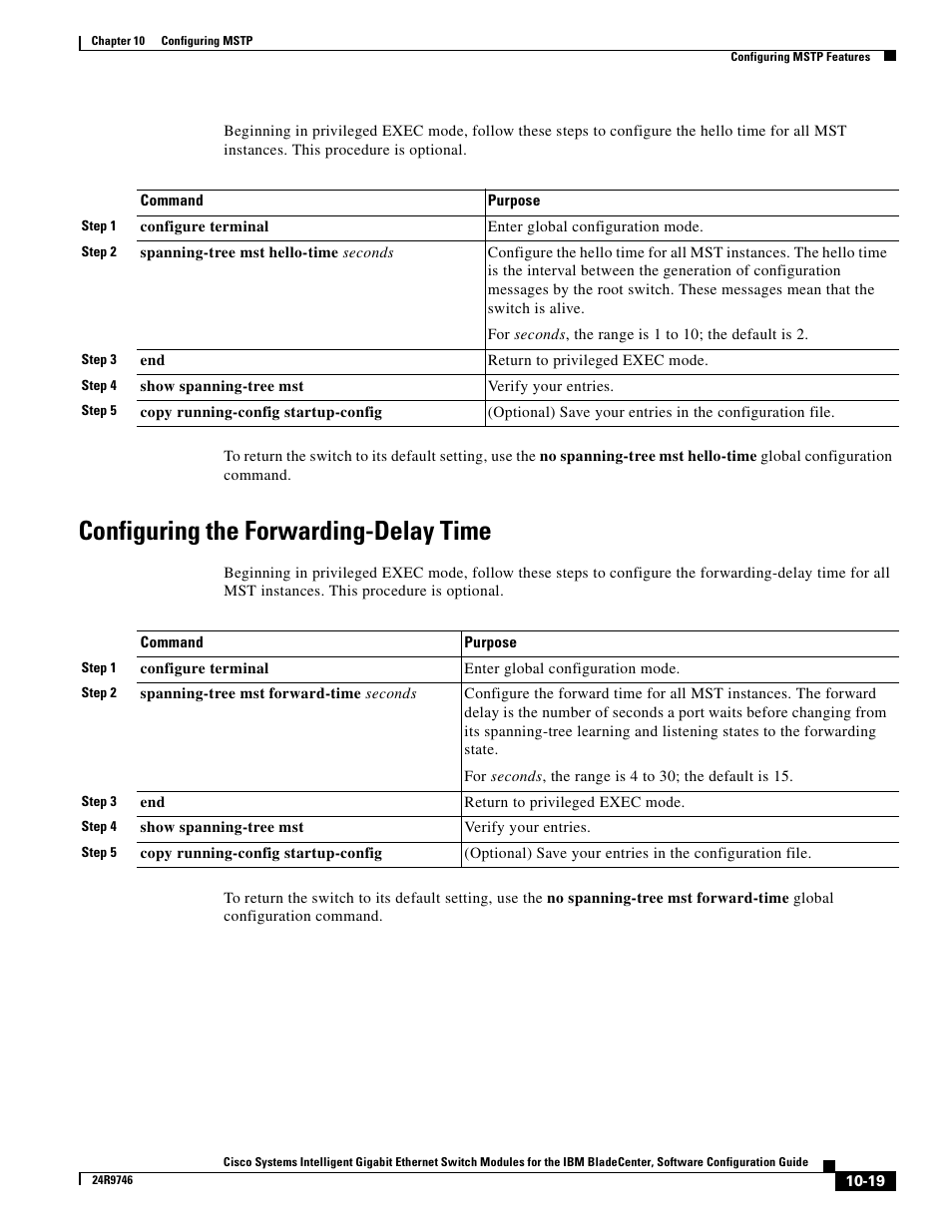 Configuring the forwarding-delay time | IBM 12.1(22)EA6 User Manual | Page 209 / 550