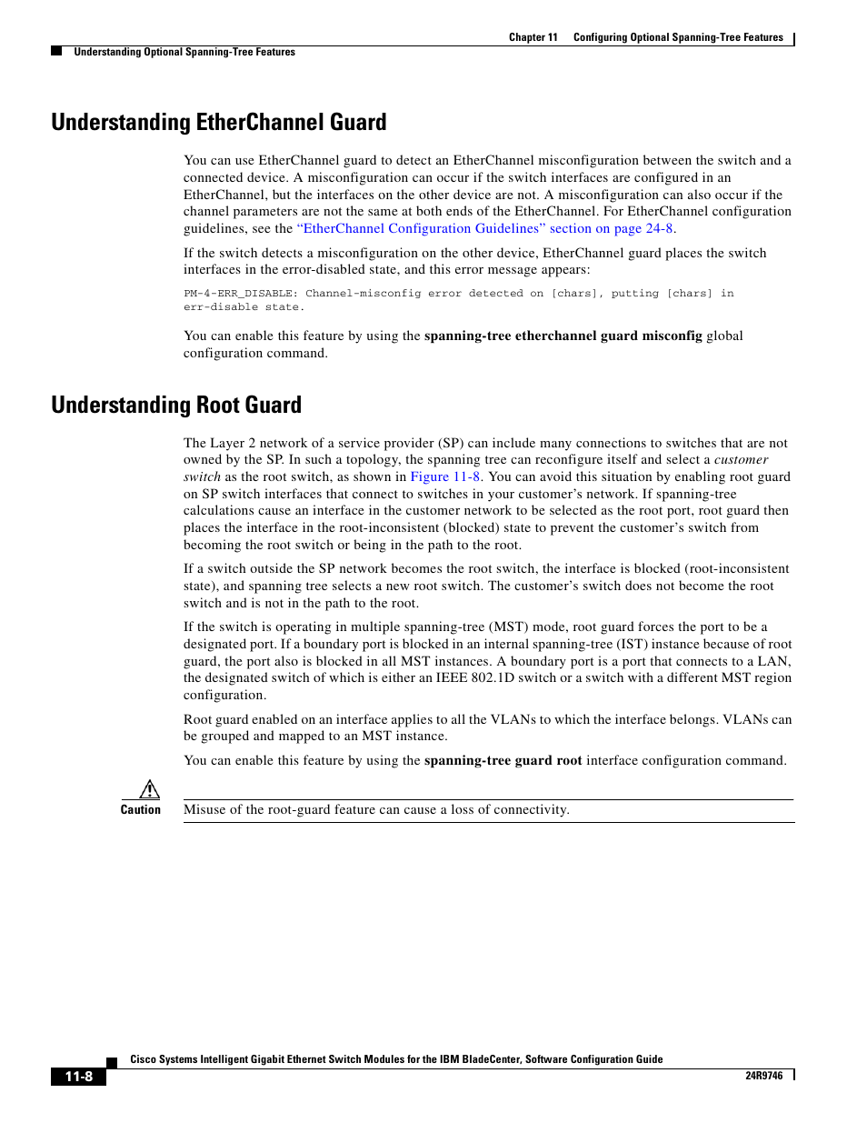 Understanding etherchannel guard, Understanding root guard | IBM 12.1(22)EA6 User Manual | Page 220 / 550