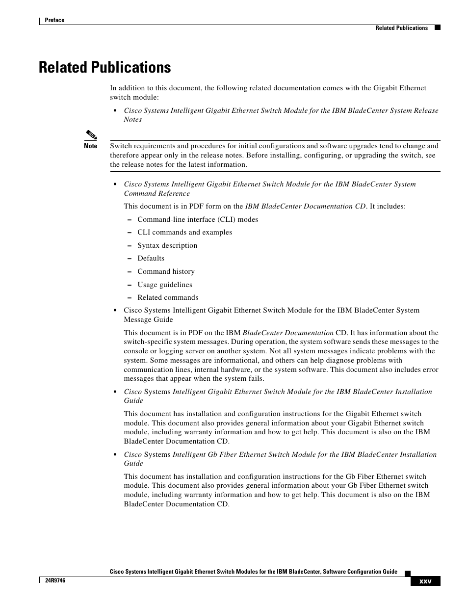 Related publications | IBM 12.1(22)EA6 User Manual | Page 25 / 550