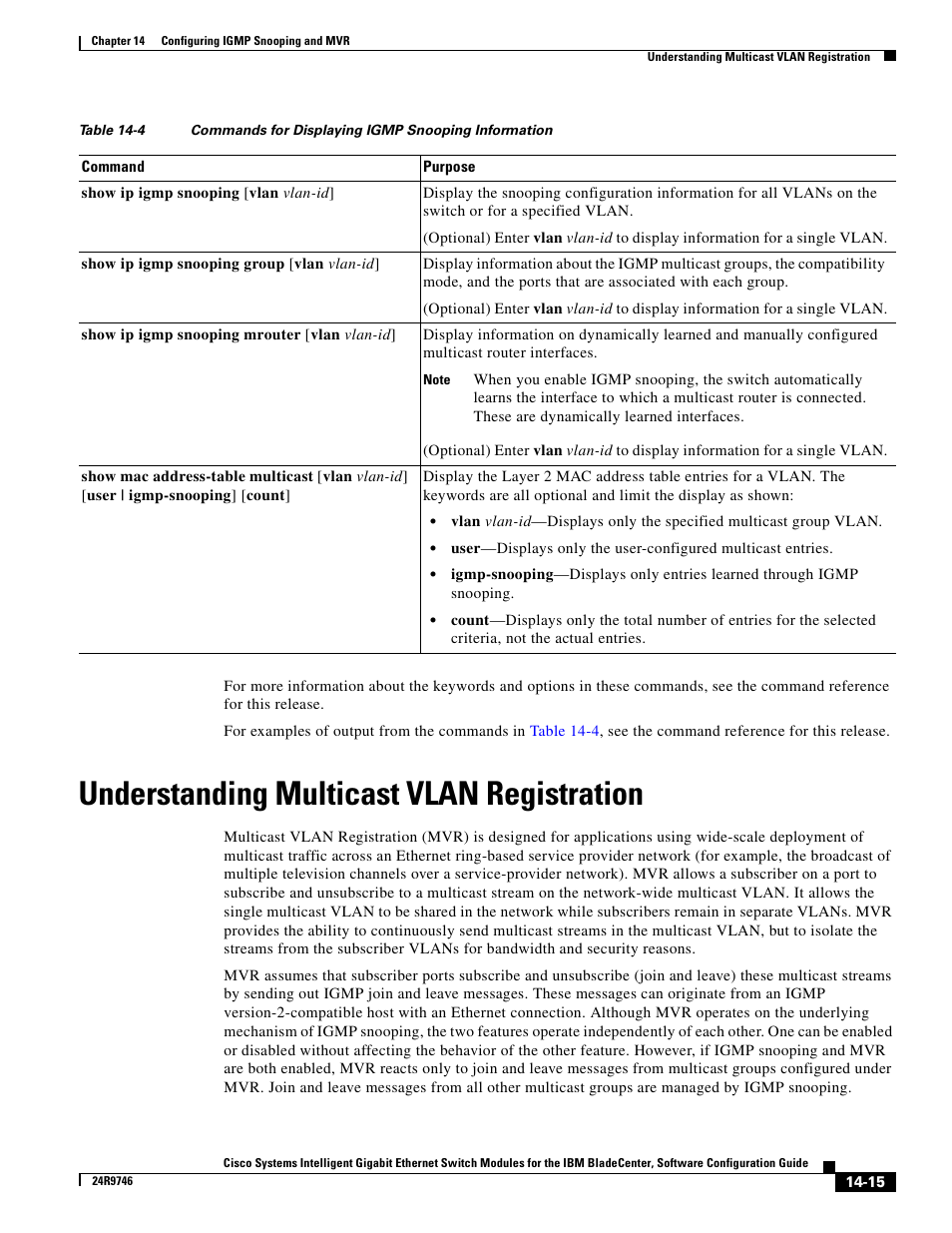 Understanding multicast vlan registration | IBM 12.1(22)EA6 User Manual | Page 293 / 550