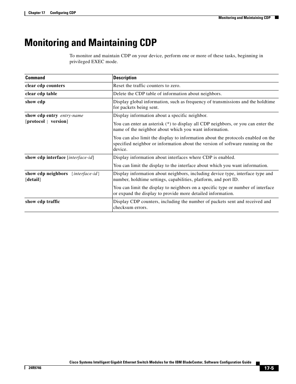 Monitoring and maintaining cdp | IBM 12.1(22)EA6 User Manual | Page 331 / 550