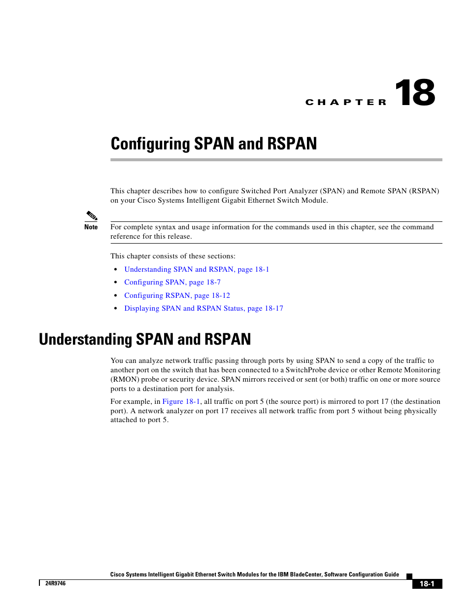 Configuring span and rspan, Understanding span and rspan, C h a p t e r | Ut they are, See the, Configuring extended-ran | IBM 12.1(22)EA6 User Manual | Page 333 / 550