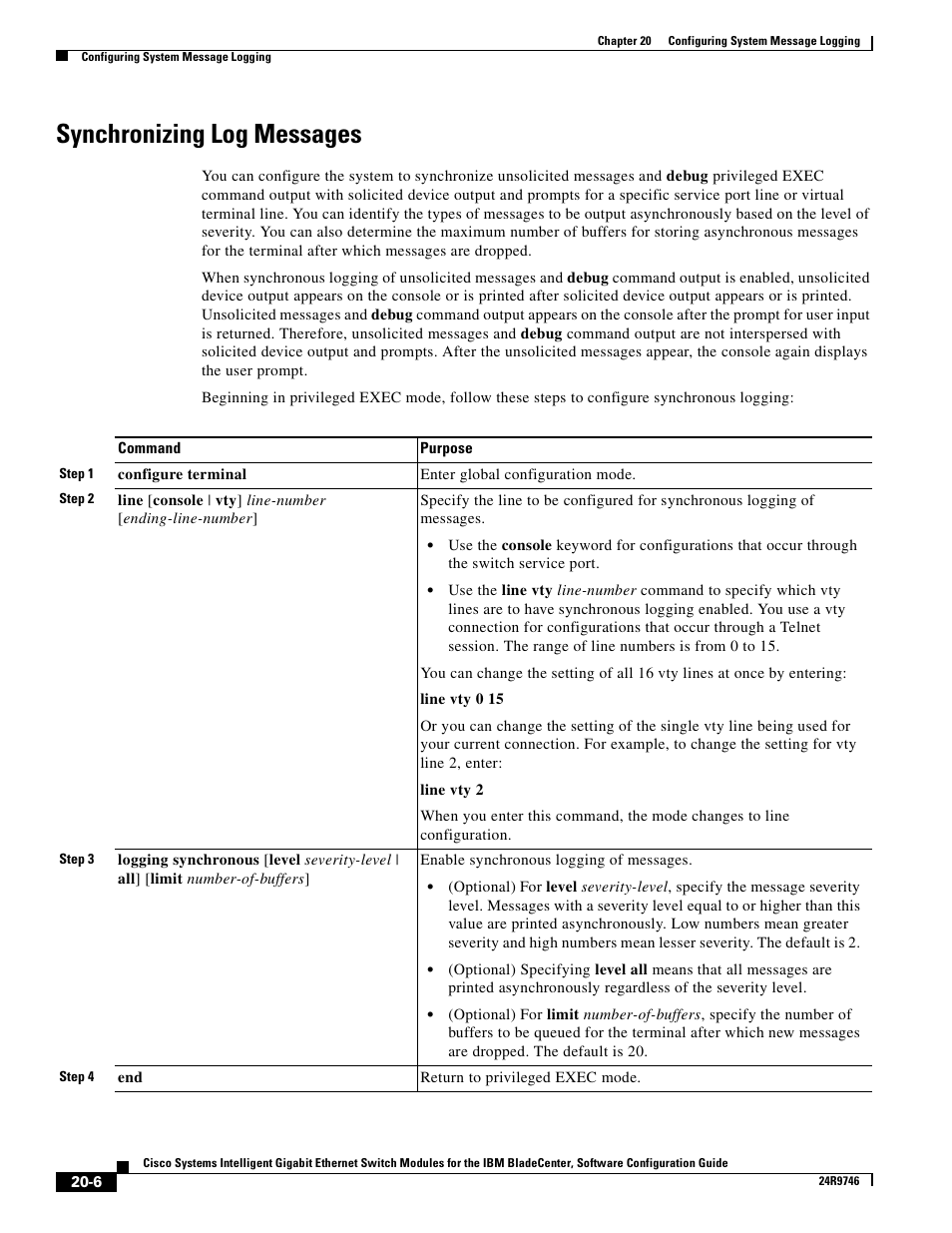 Synchronizing log messages | IBM 12.1(22)EA6 User Manual | Page 362 / 550
