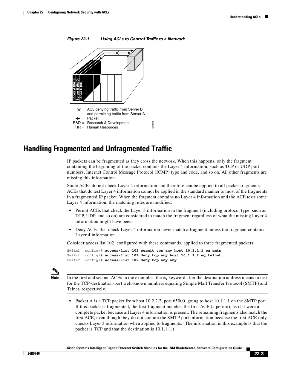 Handling fragmented and unfragmented traffic | IBM 12.1(22)EA6 User Manual | Page 387 / 550