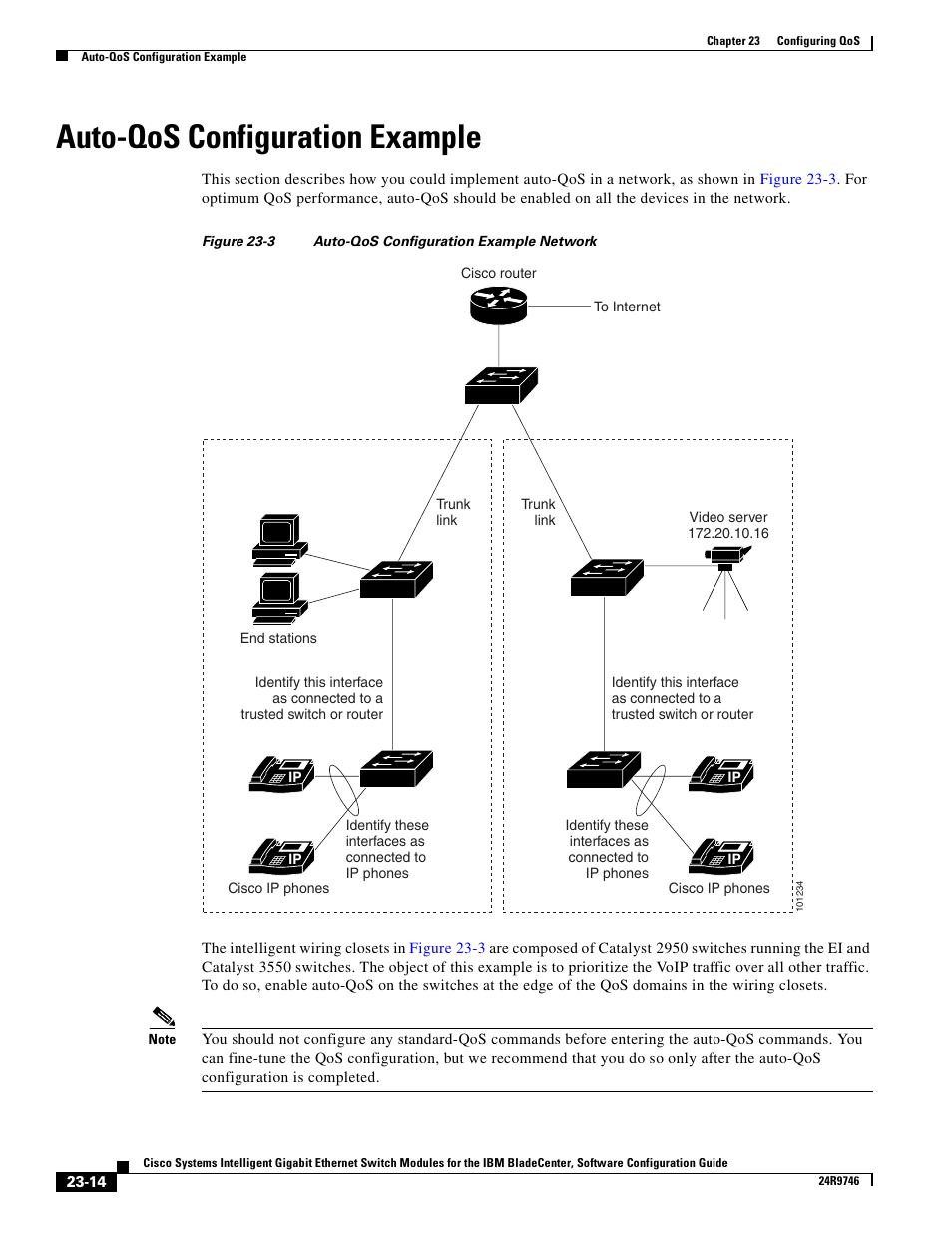 Auto-qos configuration example | IBM 12.1(22)EA6 User Manual | Page 422 / 550