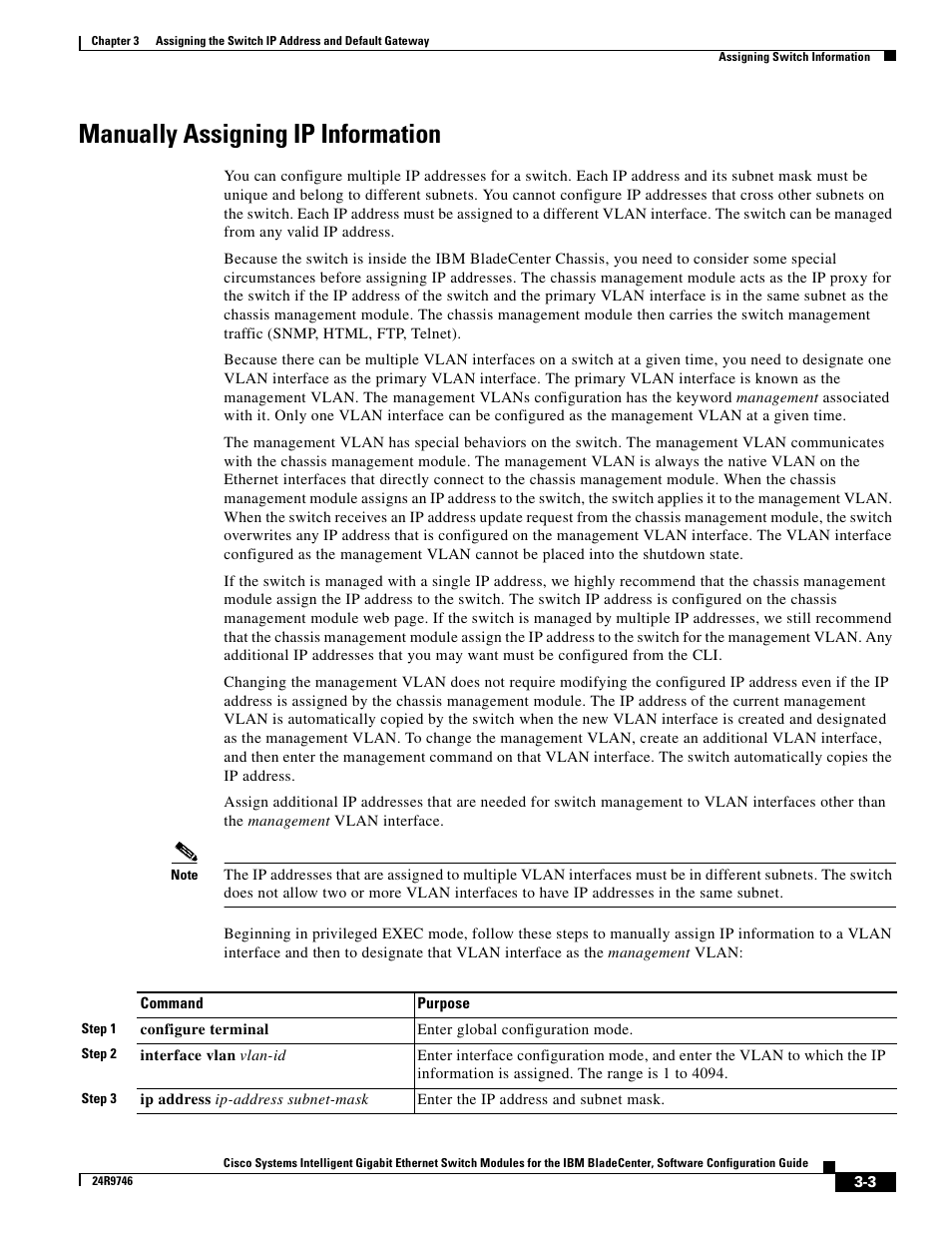 Manually assigning ip information | IBM 12.1(22)EA6 User Manual | Page 47 / 550