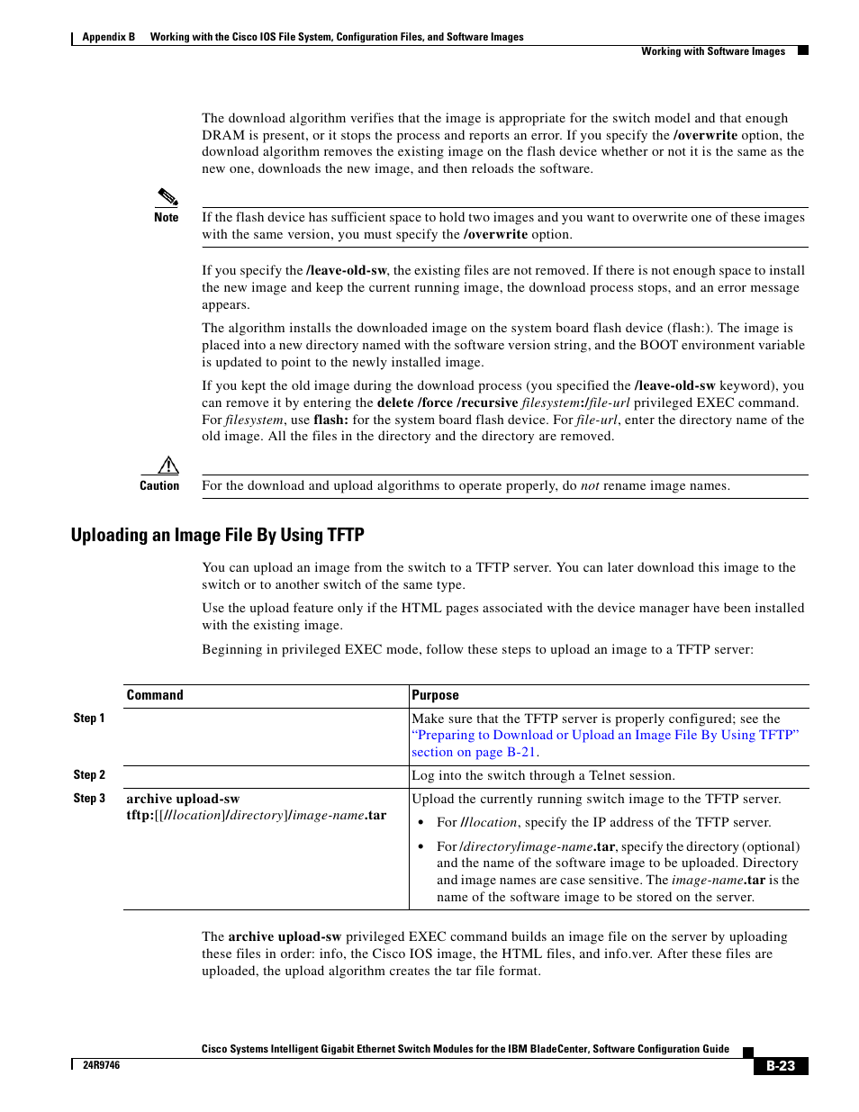 Uploading an image file by using tftp | IBM 12.1(22)EA6 User Manual | Page 507 / 550