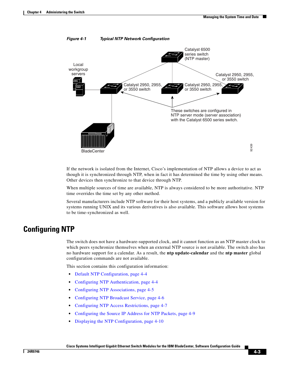 Configuring ntp | IBM 12.1(22)EA6 User Manual | Page 59 / 550