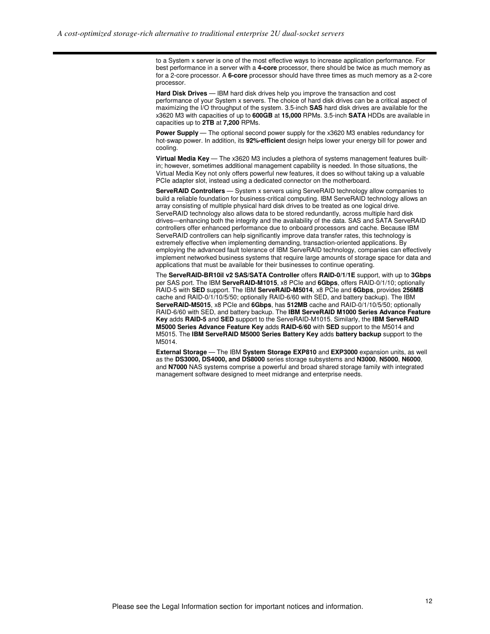 IBM X3620 M3 User Manual | Page 12 / 19