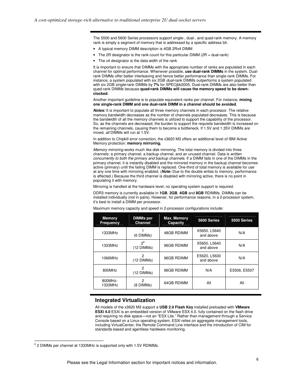 Integrated virtualization | IBM X3620 M3 User Manual | Page 6 / 19