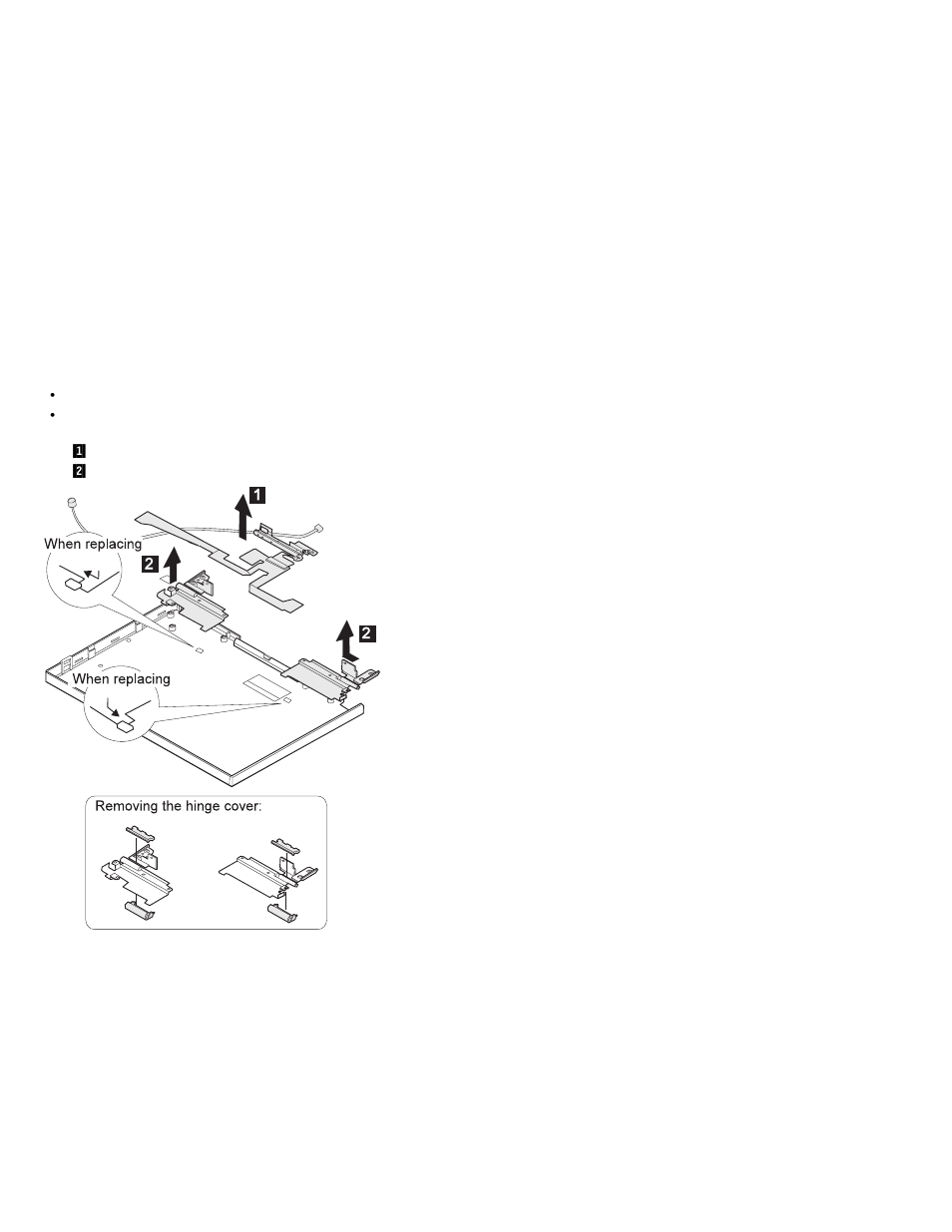 5030 interface cable assembly, hinges | IBM THINKPAD 760C/CD (9546) User Manual | Page 465 / 630