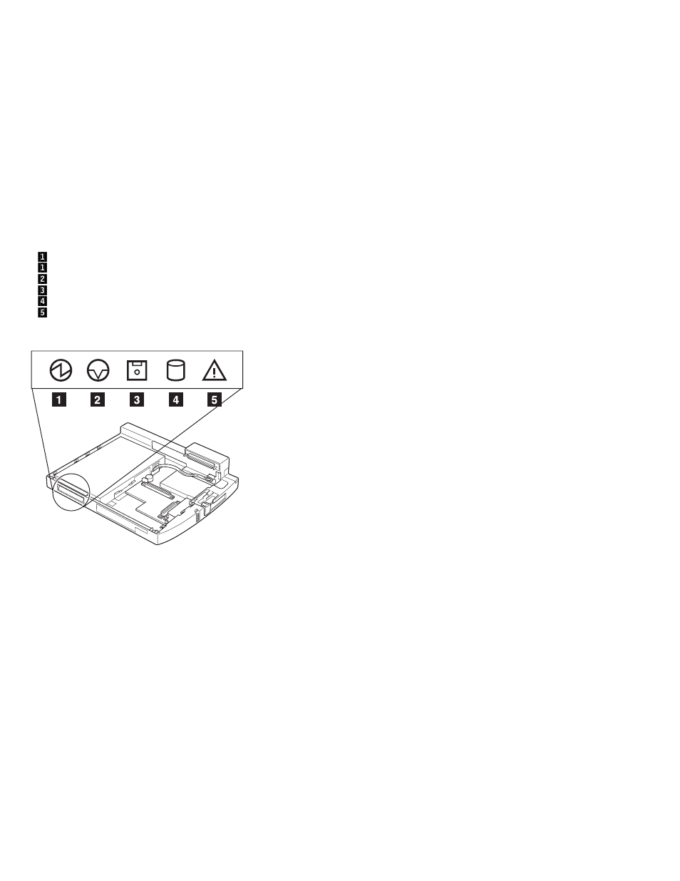 System status indicators | IBM THINKPAD 760C/CD (9546) User Manual | Page 599 / 630