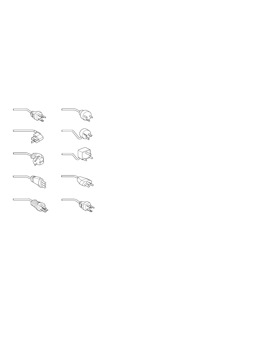 Display power cords, Display and monitor information | IBM THINKPAD 760C/CD (9546) User Manual | Page 620 / 630