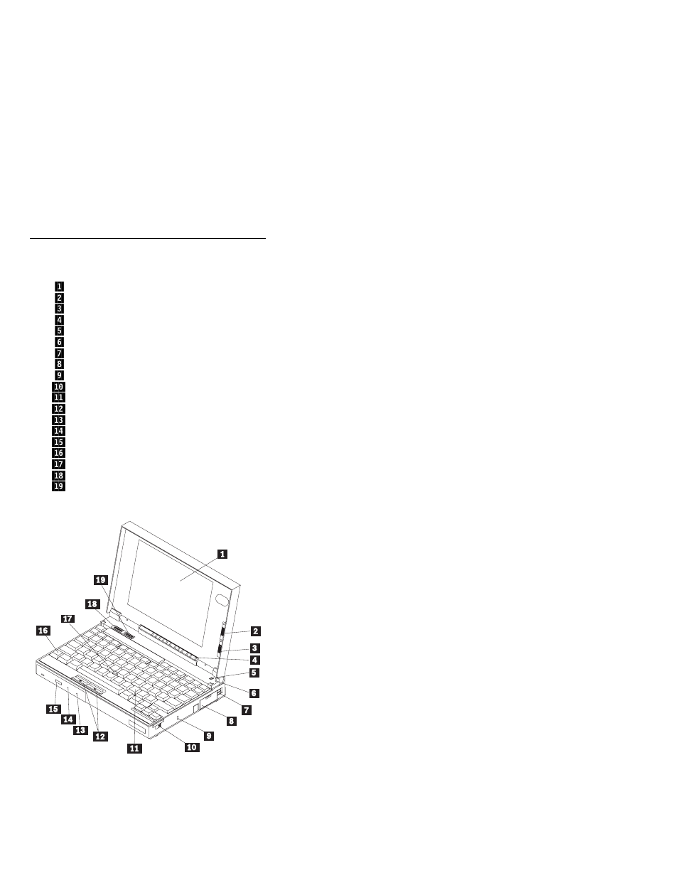 Locations, System front view, Locations system front view | IBM THINKPAD 760C/CD (9546) User Manual | Page 93 / 630