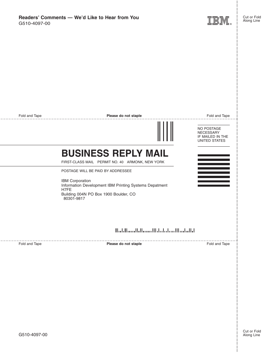 Business, Reply, Mail | IBM INFOPRINT COLOR 1464 User Manual | Page 38 / 40