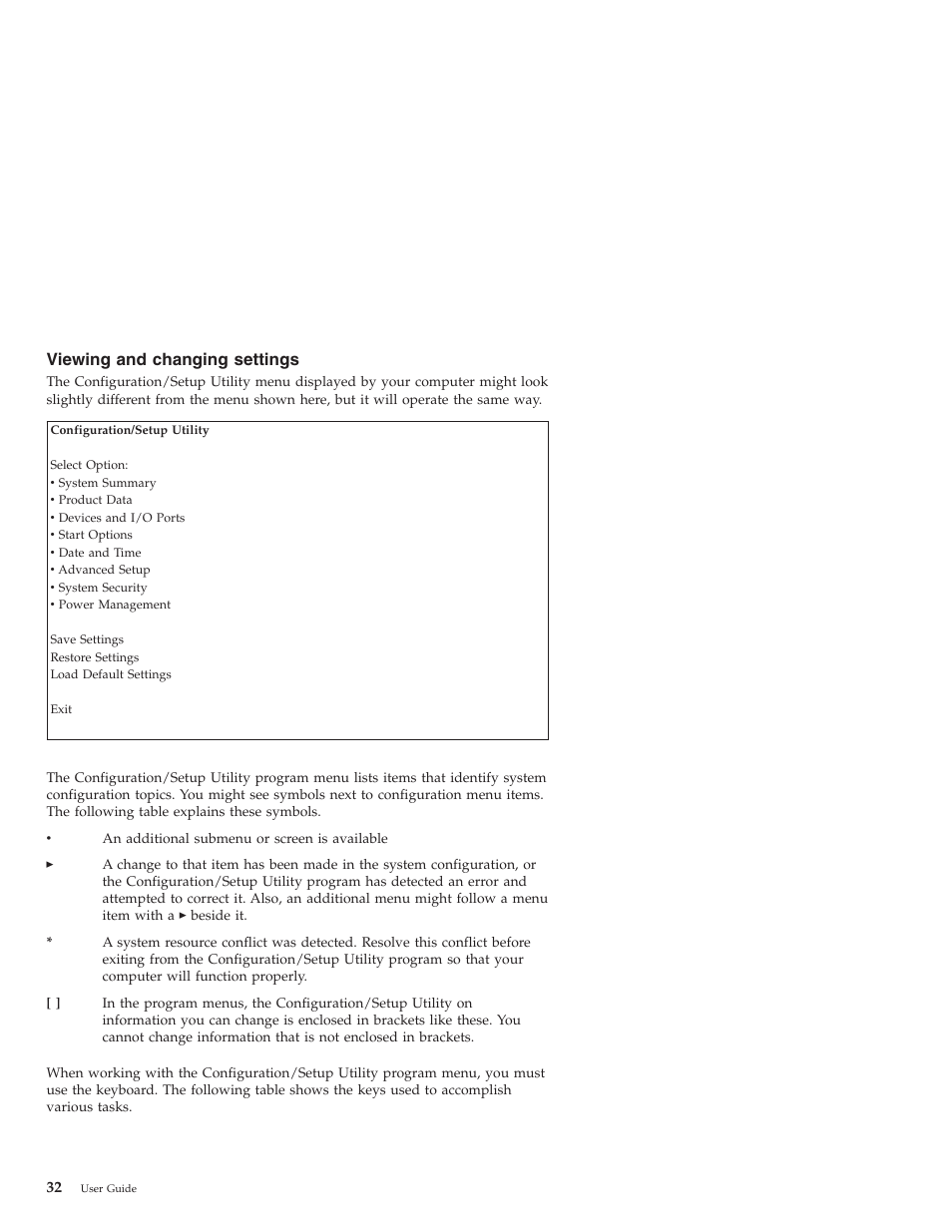 Viewing and changing settings | IBM NETVISTA X40 6643 User Manual | Page 48 / 120