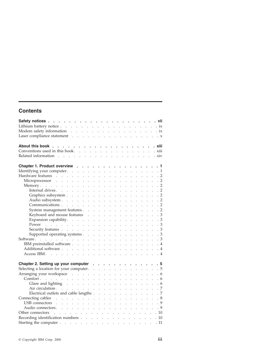 IBM NETVISTA X40 6643 User Manual | Page 5 / 120