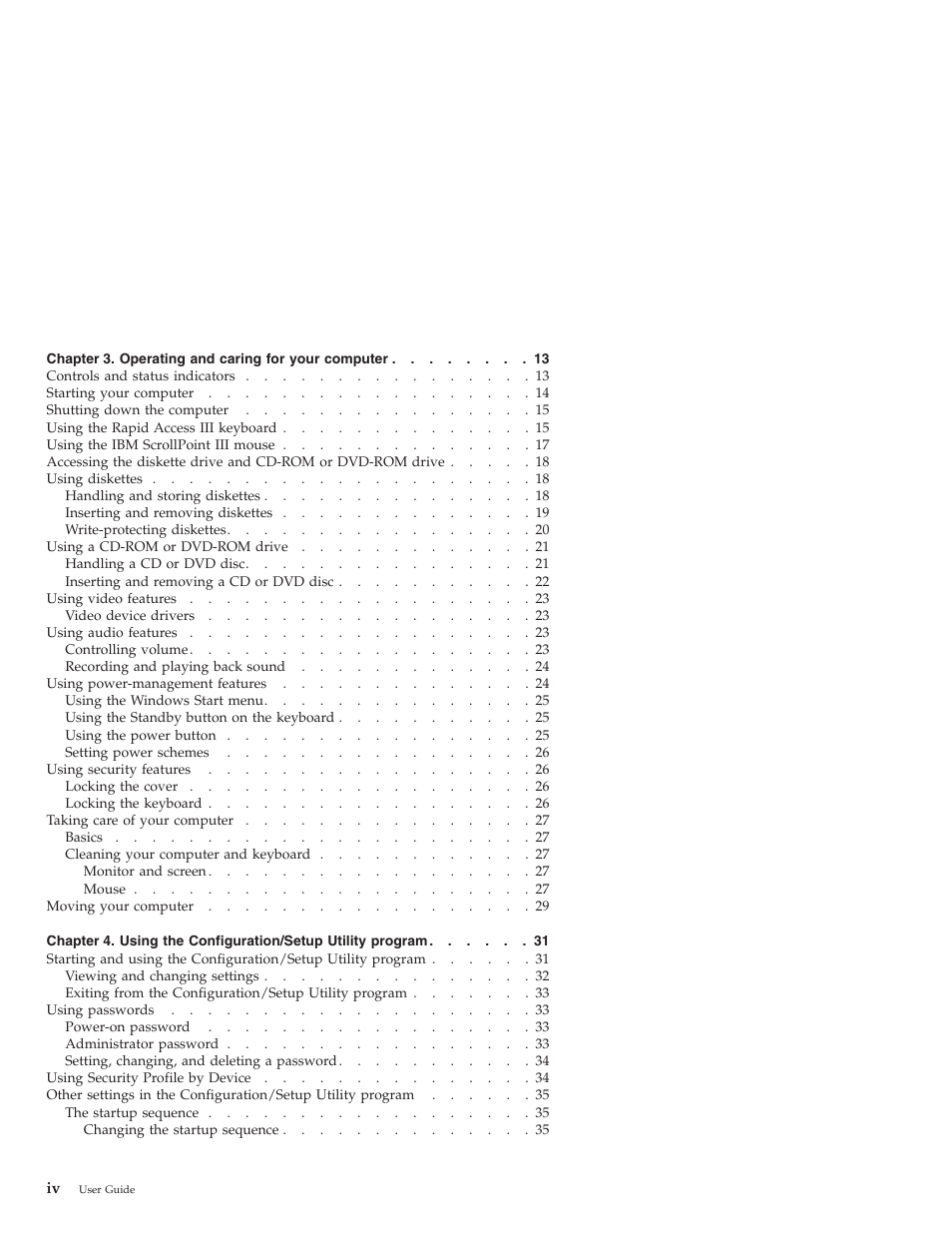 IBM NETVISTA X40 6643 User Manual | Page 6 / 120