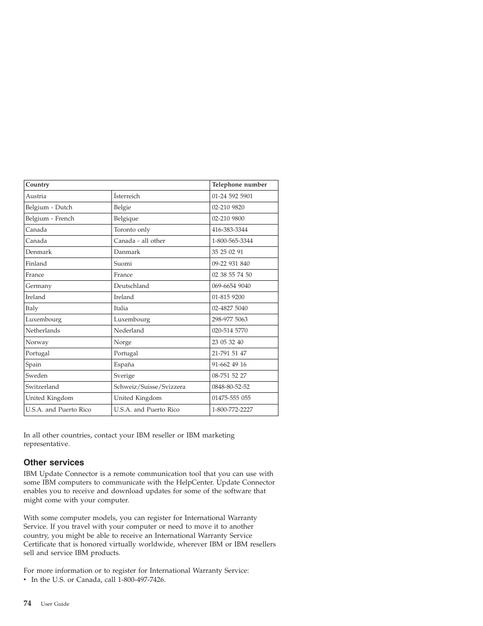 Other services | IBM NETVISTA X40 6643 User Manual | Page 90 / 120