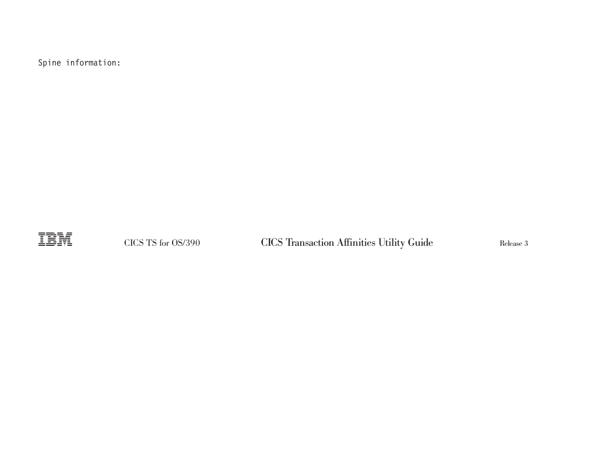 IBM Transaction Server OS User Manual | Page 103 / 103