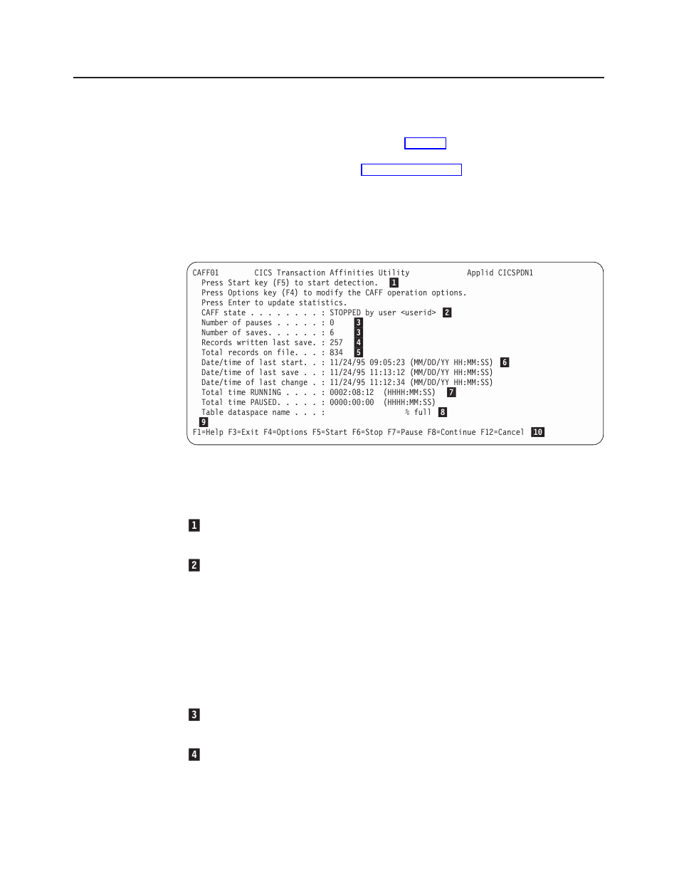 Displaying the detector control screen | IBM Transaction Server OS User Manual | Page 48 / 103