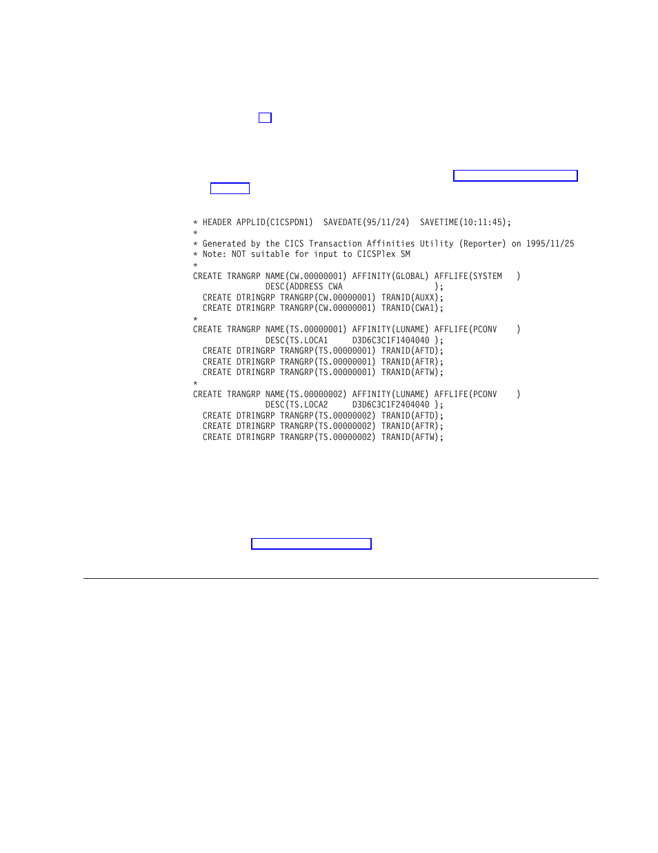 Using the affinity report | IBM Transaction Server OS User Manual | Page 63 / 103