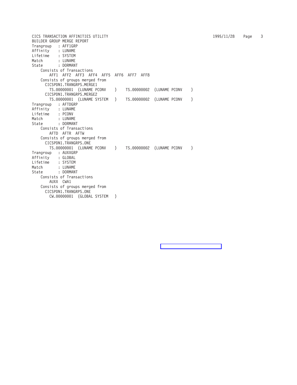 Error report | IBM Transaction Server OS User Manual | Page 78 / 103